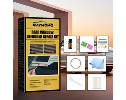 Auto achterruit verwarming reparatieset - Rayong - 16 Delig - DIY - Reparatie - Set - Kit - Auto - Motorvoertuig - Reparatiekit - Zilverlijm - Elektrolijm - Herstel - Onderhoud - Restauratie - Ruit - Glas - Achter - Achterruit - Ontdooien - Winter
