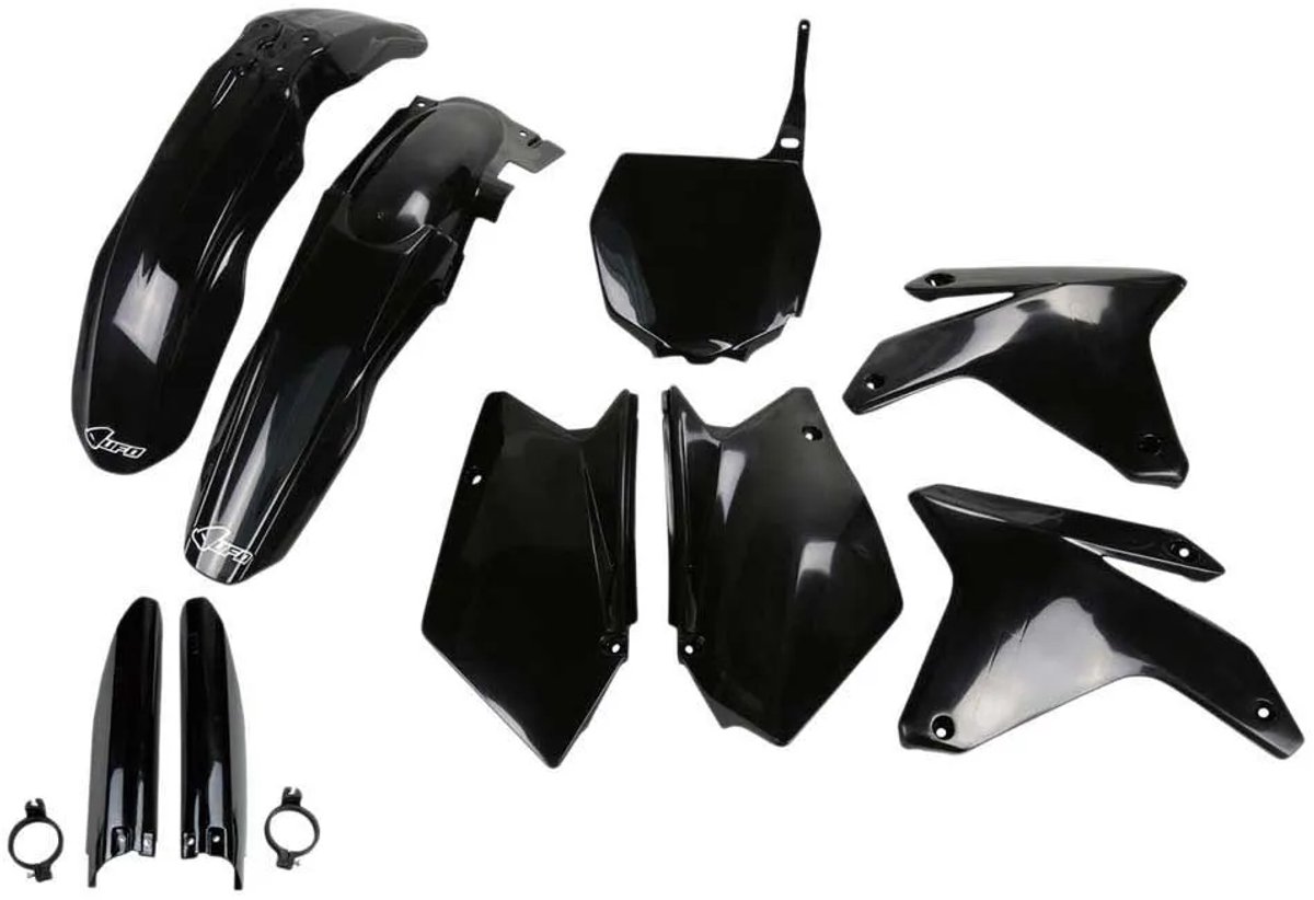 Ufo Suzuki Rmz 450 2005-2006 Sukit404f-001 Fork Protectors & Plastic Set Zwart