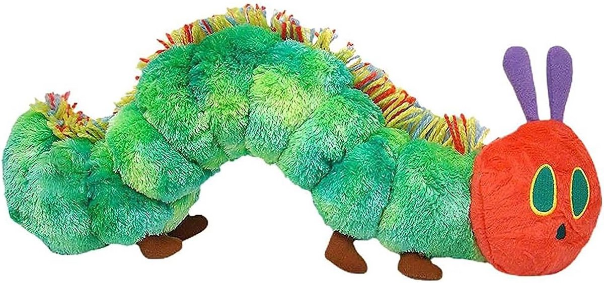 Kleurrijke Zachte Rups Knuffel met Grijpfunctie voor Baby's en Kinderen
