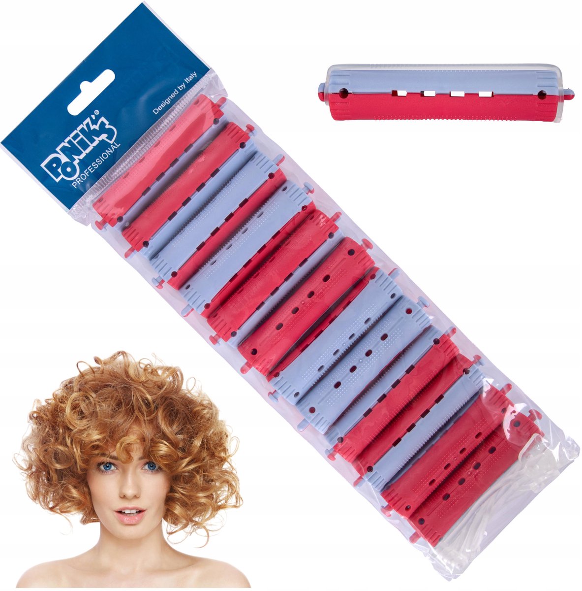 Poniks Haarrollers voor Permanente Krullen - Grote Lange 19mm - 12 stuks