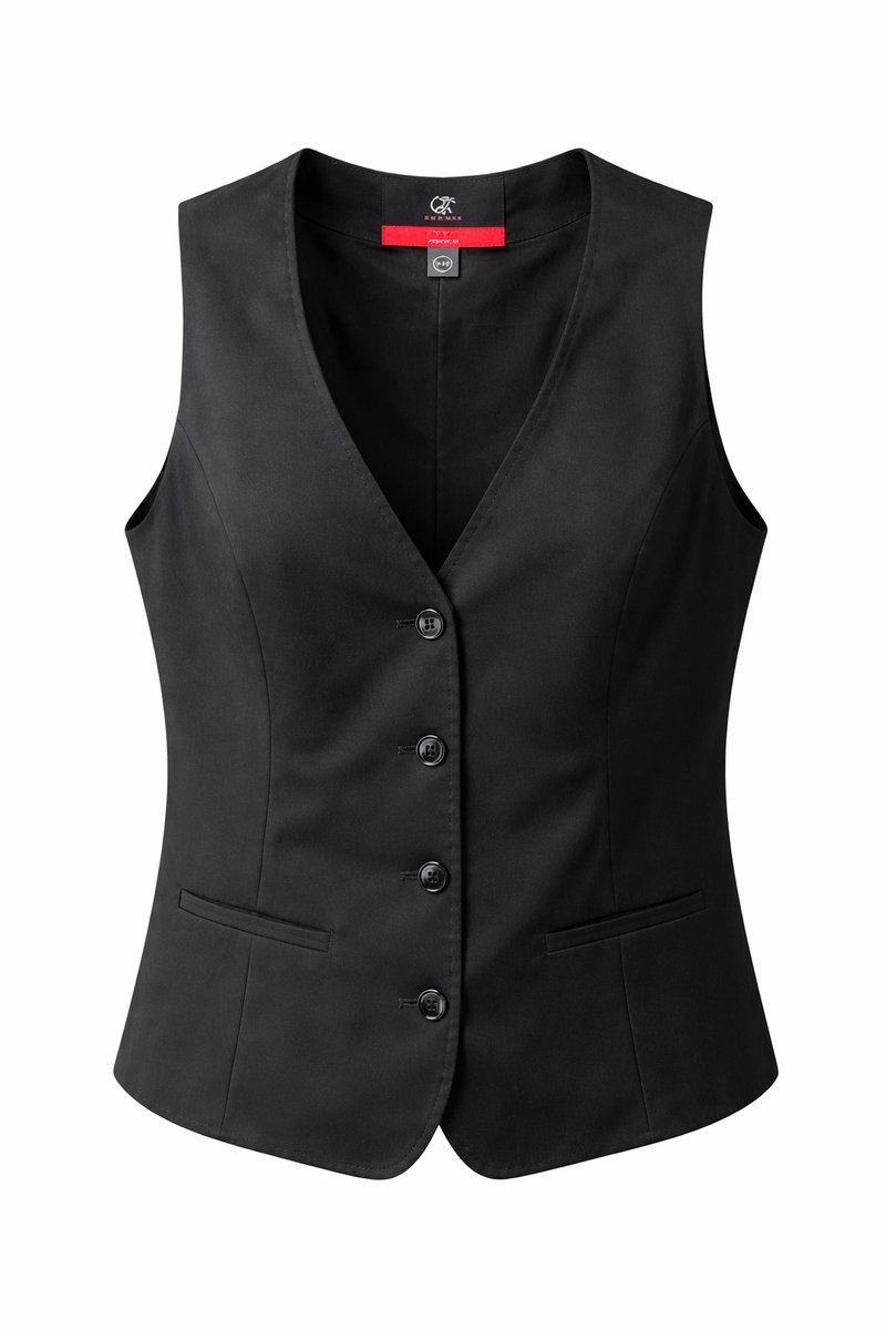 Greiff Dames Gilet Zwart – Elegante Weste voor Feestelijke & Formele Gelegenheden – Maat 58