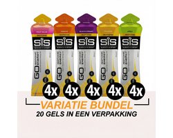 Science in Sport - SiS Go Isotonic Energiegel - 20x60 ml - Variatie pack bundel - , Orange, Apple, Tropical, Fruit salad & Blackcurrant