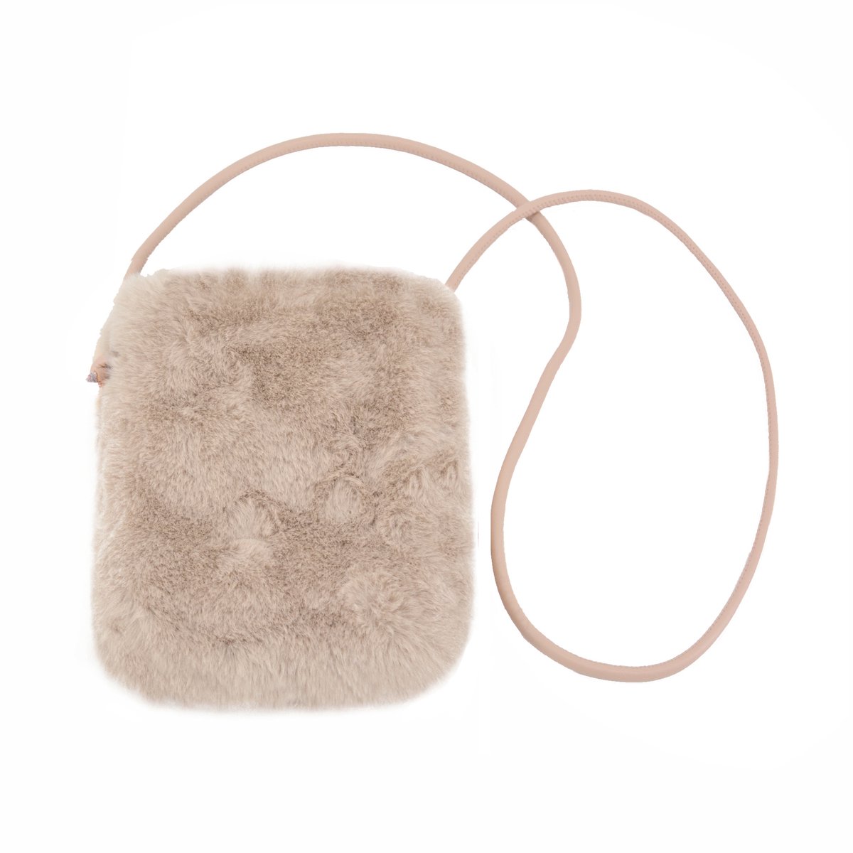 Fluffy Tasje - Tea / Beige | 22 x 18 x 6 cm | Telefoontasje | Polyester | Fashion Favorite