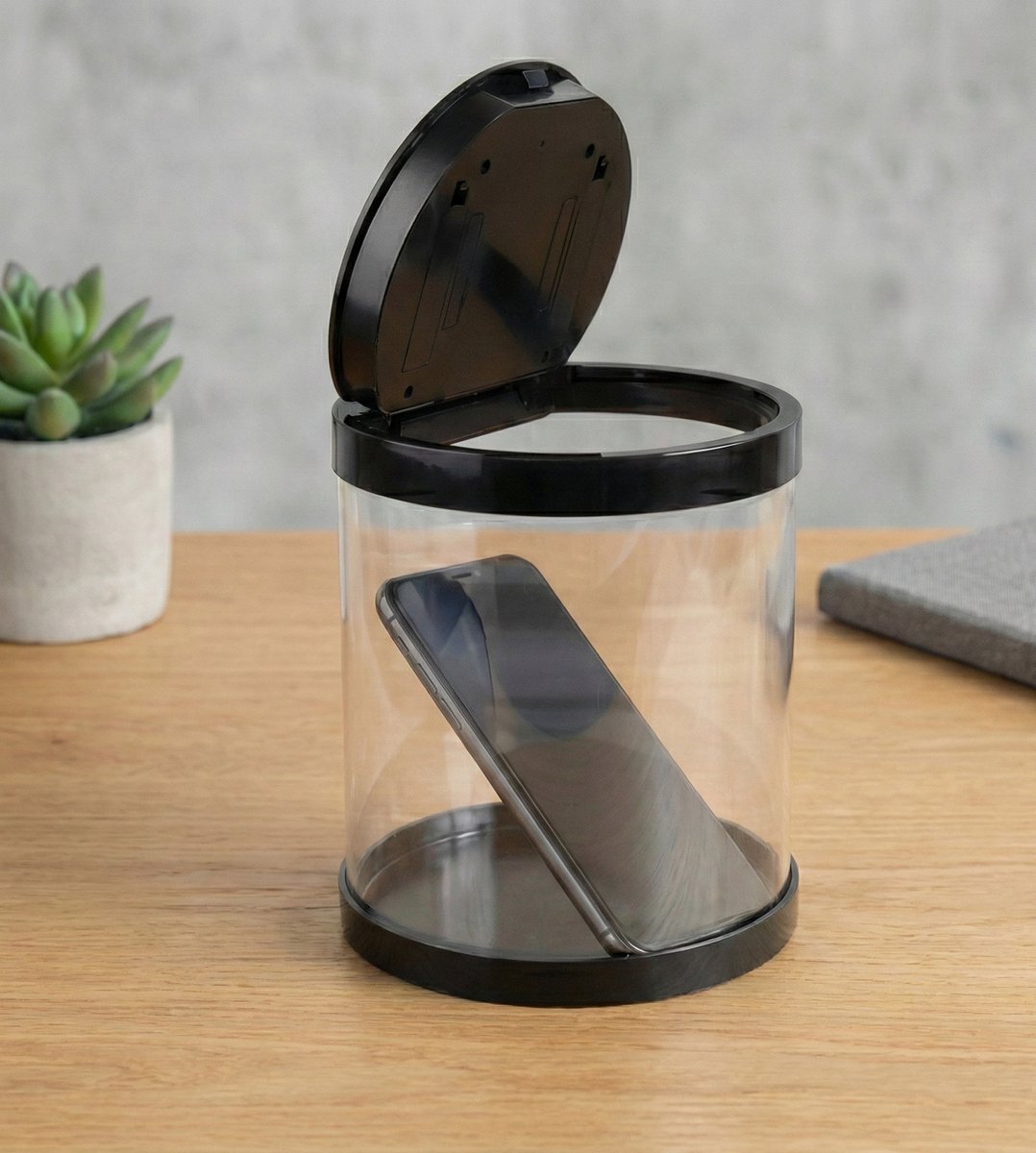 Telefoon Kluis - De Focus Box- Telefoon Kluis met Tijdslot - Zwart - Telefoon Verslaving- Kitchen Safe - Tijdslot - Opbergdoos
