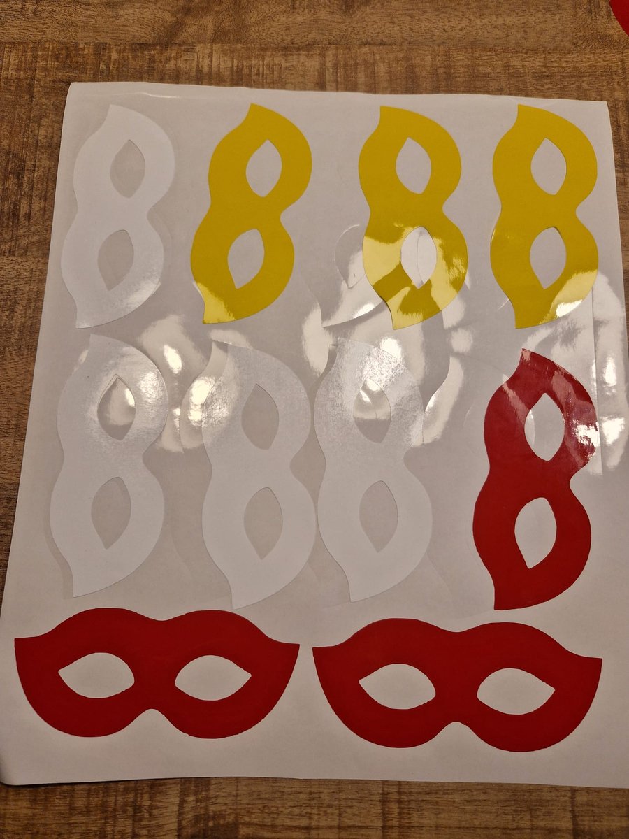 Herbruikbare statische raamsticker MASKERS