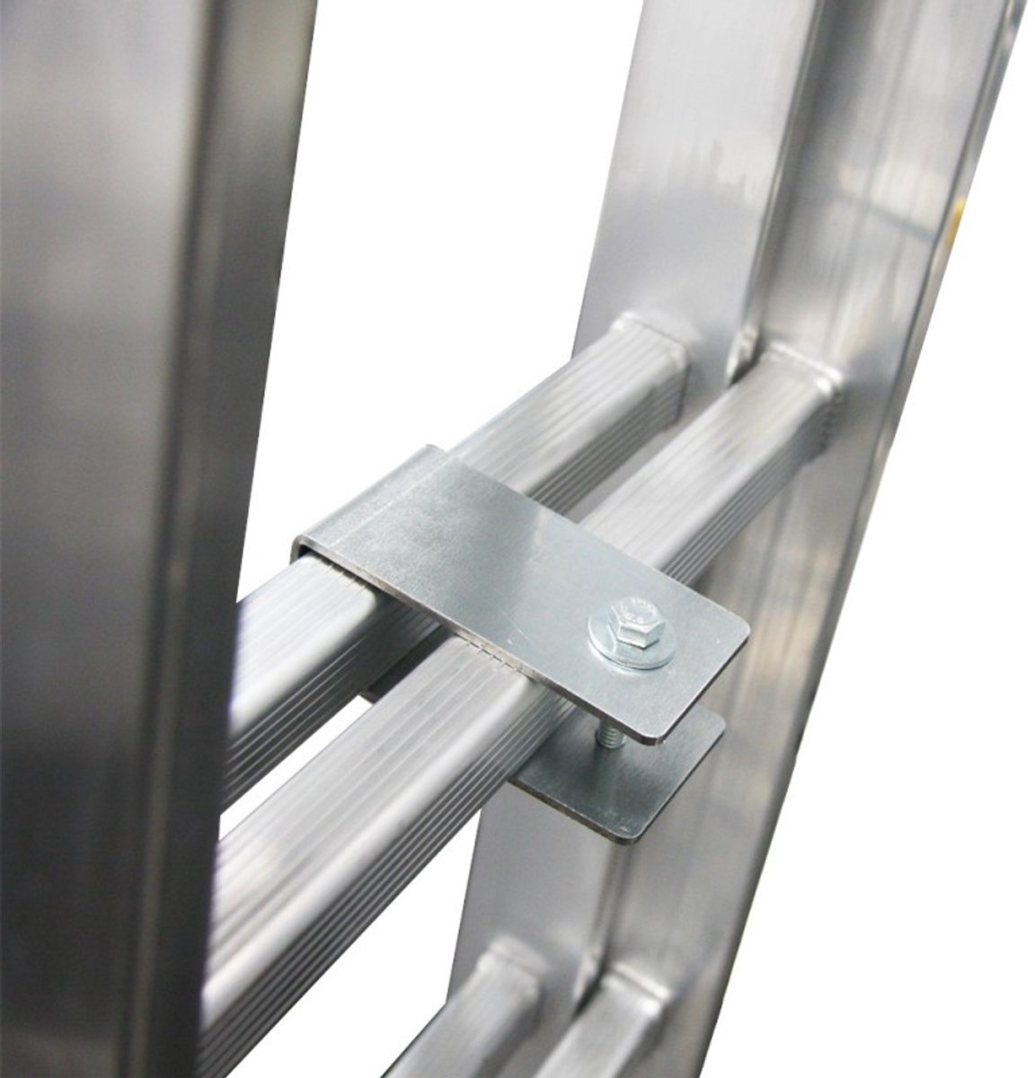 Baulich Trapadapter set voor ladders - Staalt, 95x25 mm profiel, niveleert op trappen