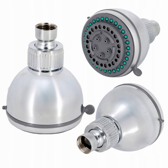 20,3 cm Antiek geborsteld messing vaste ronde douchekop met filter Geschikt voor badkamer douche eenvoudige installatie met draaibare kogelaansluiting G1/2 brons vintage stijl