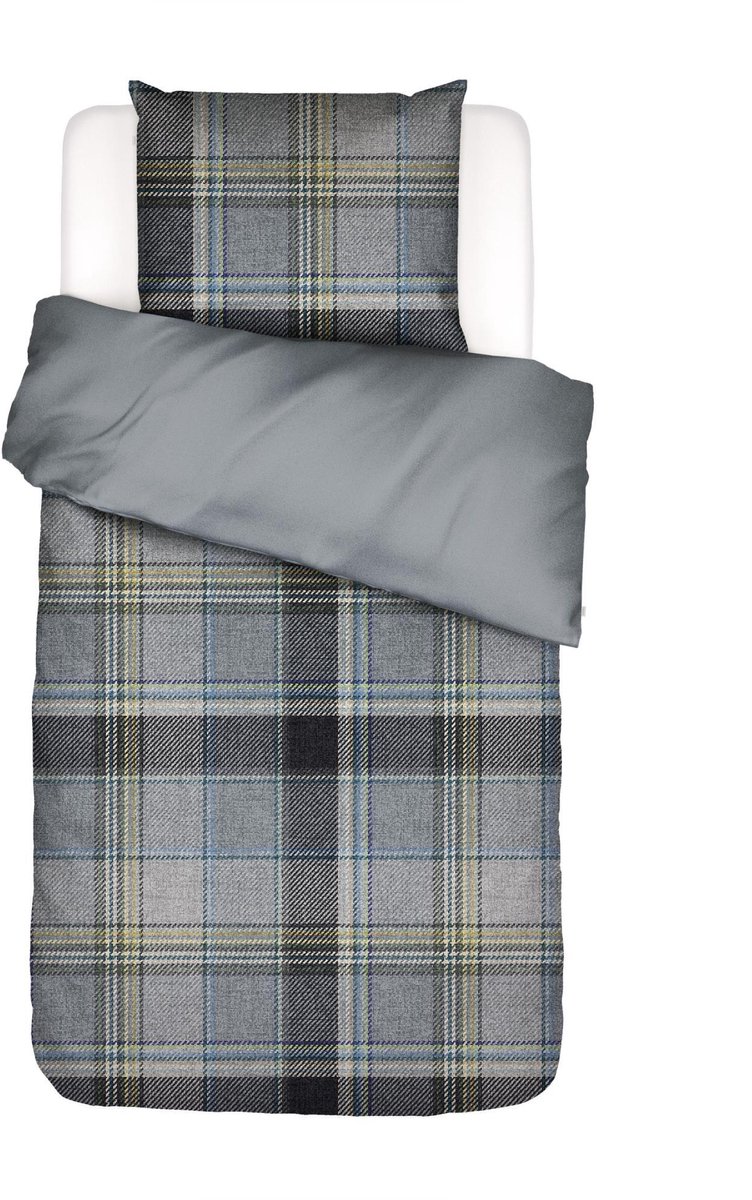 Essenza Meau Dekbedovertrek Global grey - Eenpersoons – 140x200/220 cm