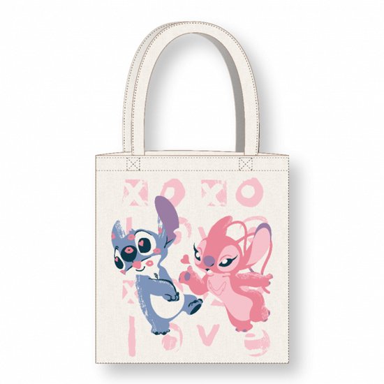 Stitch & Angel - sac fourre-tout en coton - sac à bandoulière - 40cm x 37cm