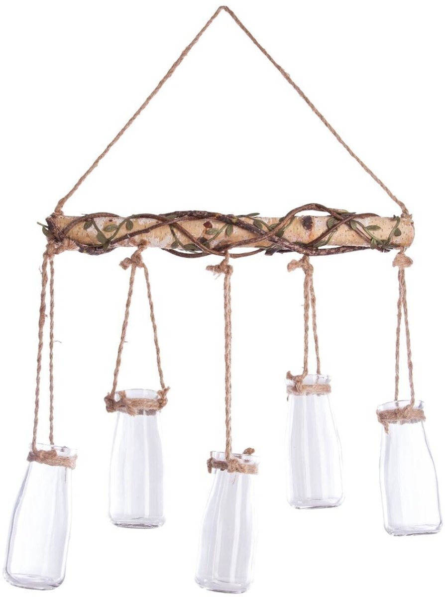Ophangdecoratie Atmosphera Vaas Decoratief Jute (44,5 x 40,5 x 6 cm)