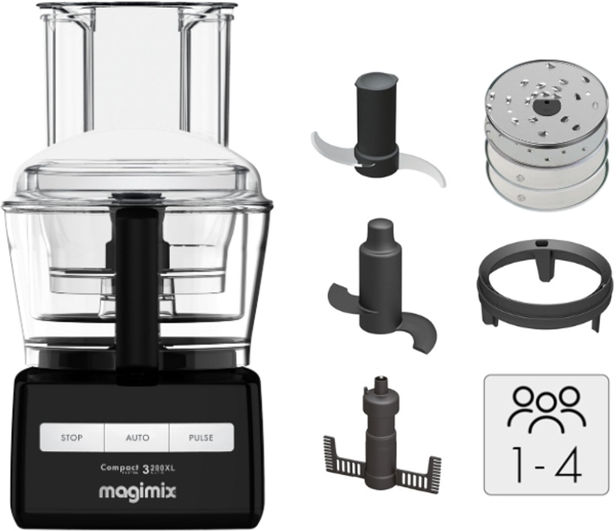 Magimix - Foodprocessor - CS 3200 XL - Zwart - Citruspers - 30 jaar motorgarantie thumbnail 3
