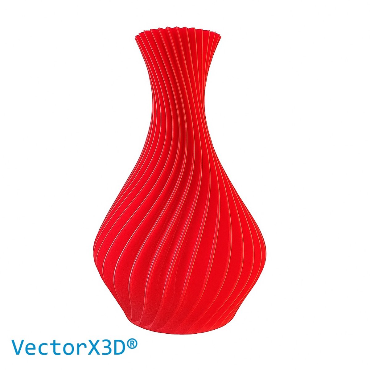 Rome Vaas Rood | 32CM | Woonaccessoires | Home Deco | Binnen Huis Decoratie- Professionele 3D Print - 100% Waterdicht - VectorX3D® Christmas Red Kerst Cadeau