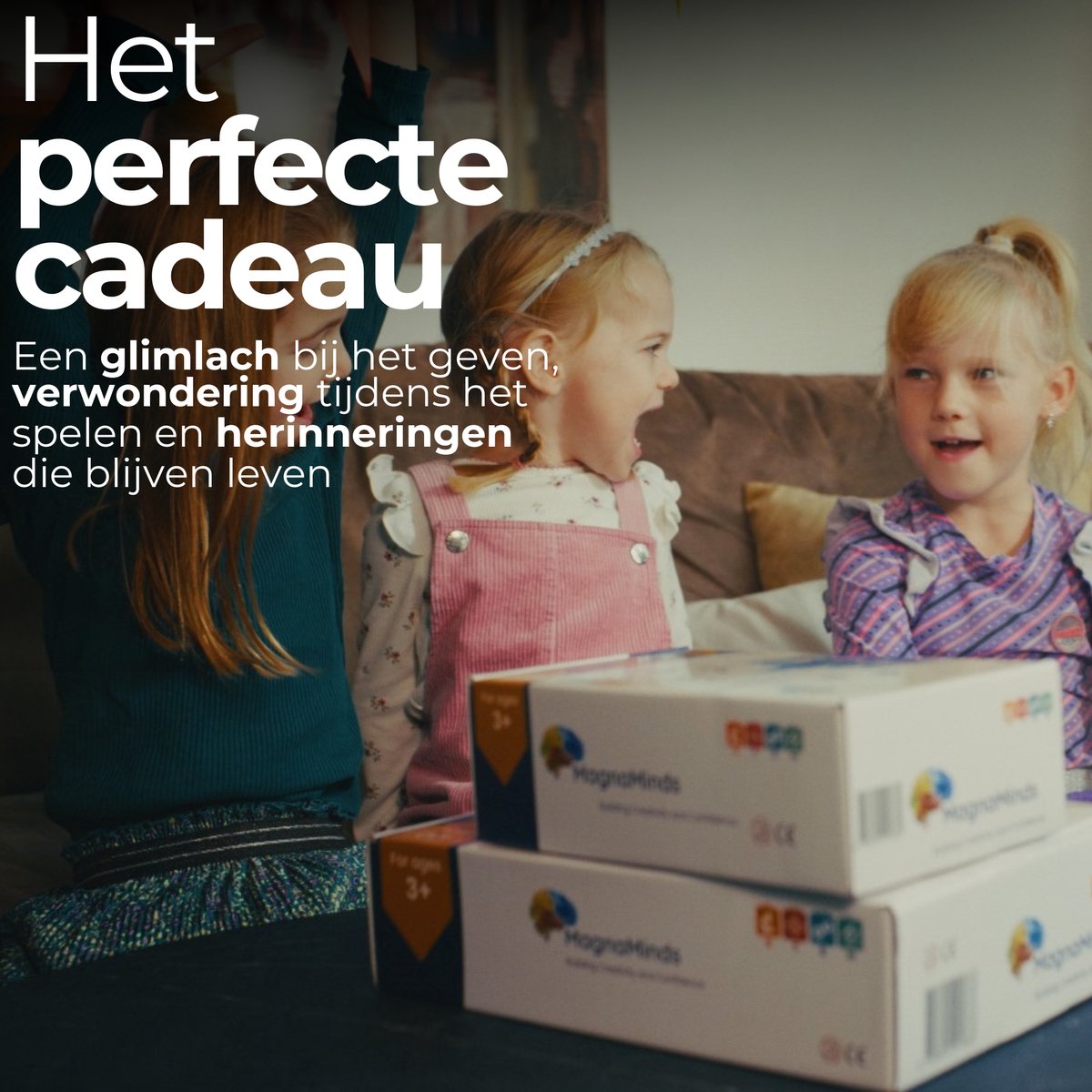 Magna Minds - Magnetisch Speelgoed - Uitbreidingsset - Basisplaten - Rood&Paars - 2 stuks - Magnetic Tiles - Constructie speelgoed - Magnetische tegels - Montessori speelgoed - Magnetic toys - Magnetische bouwstenen - Speelgoed Kinderen — afbeelding 3