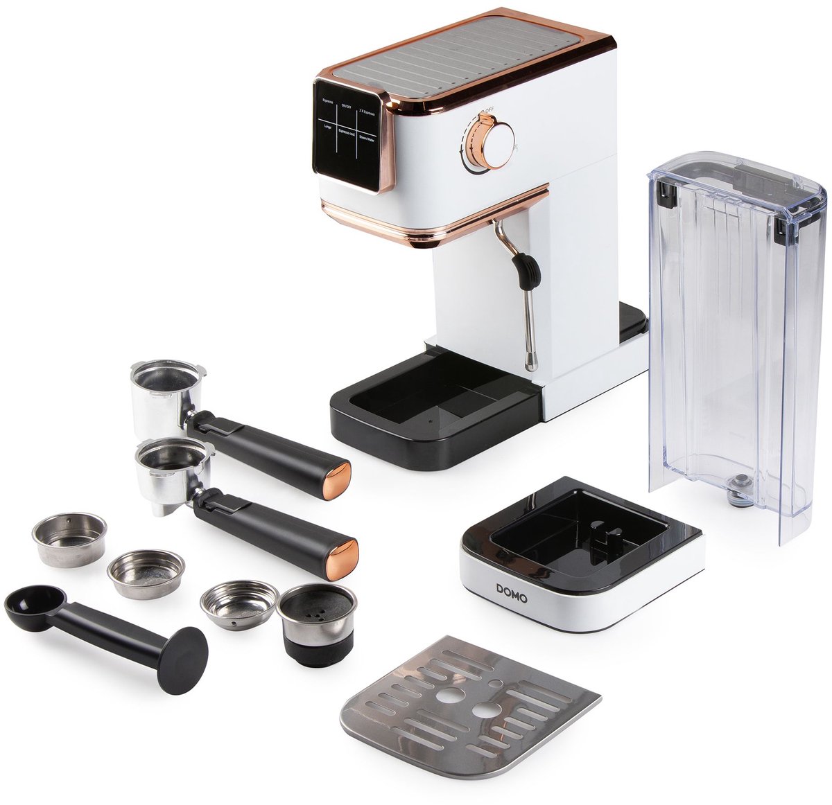 DOMO DO746K Espressomachine met Stoompijpje 20 Bar - afbeelding 3