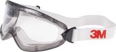3M 2890SA Ruimzichtbril Met anti-condens coating, Incl. UV-bescherming Grijs EN 166-1 DIN 166-1