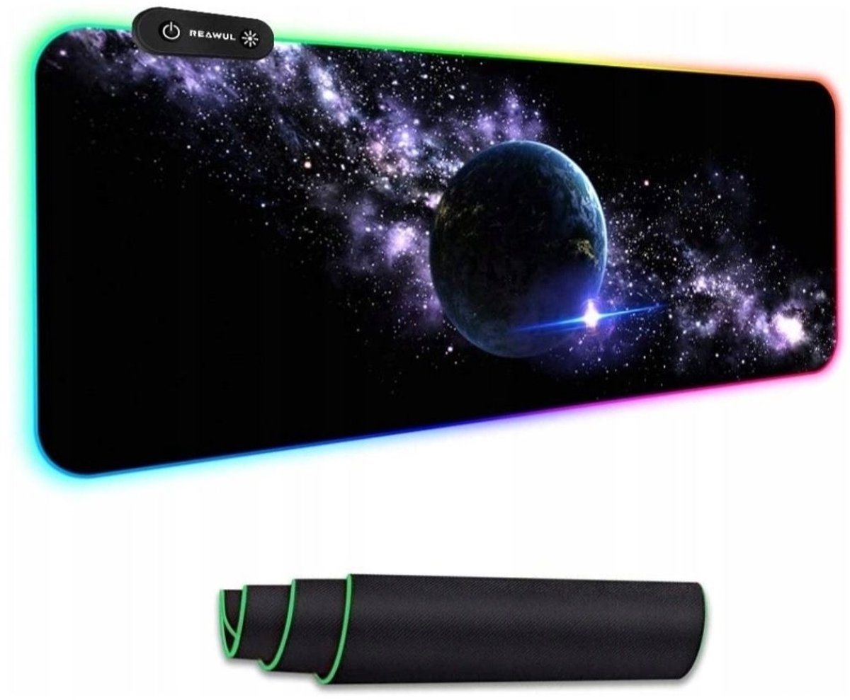 RGB Gaming Muismat Bureau XL - 14 lichteffecten, 80x30cm