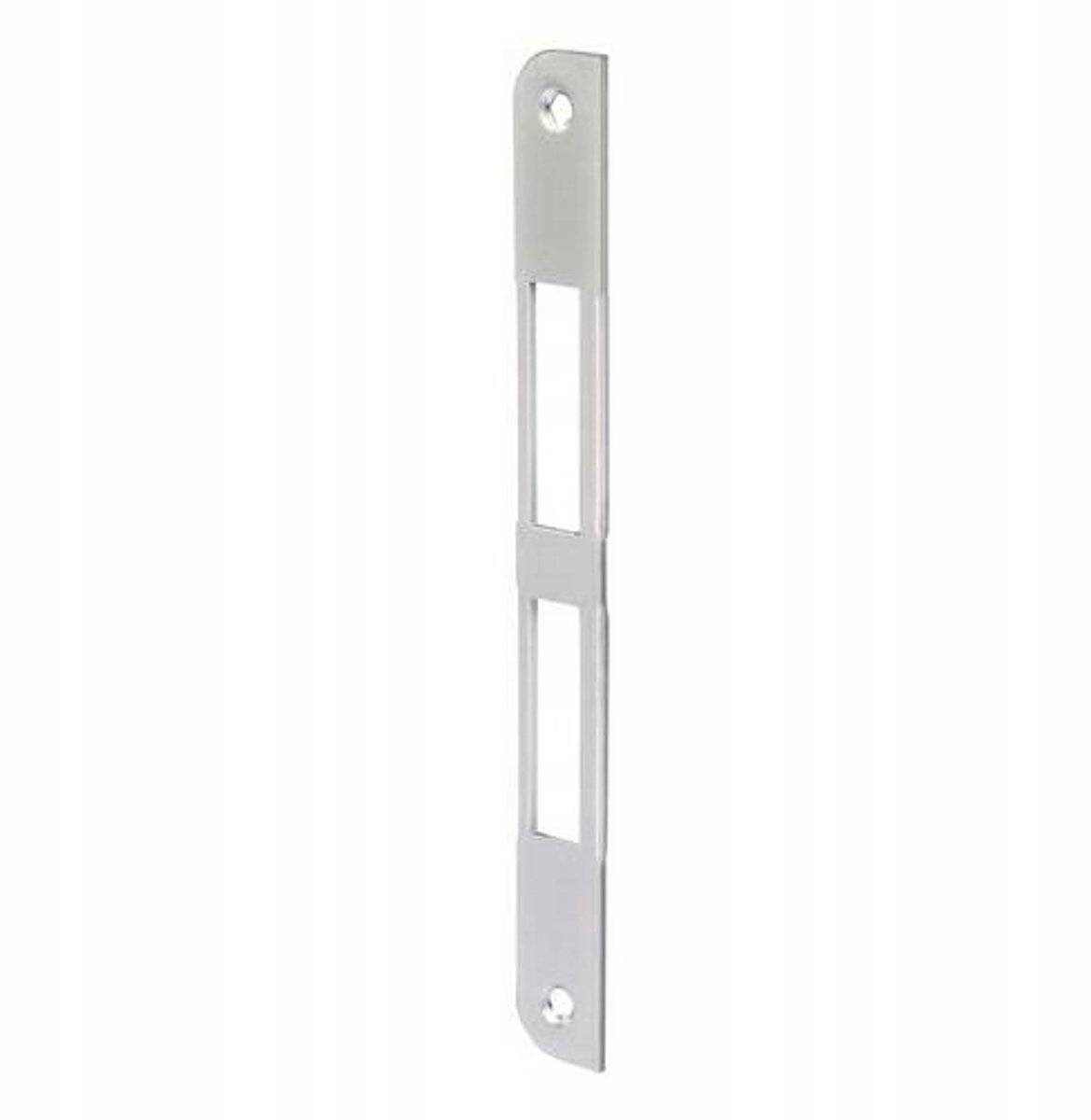 AGB Centro Sluitplaat Mat Chroom 22x196mm Asymmetrisch