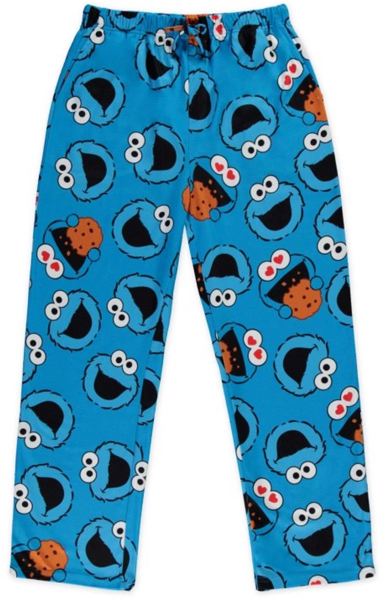 Sesame Street - Cookie Monster AOP Heren joggingbroek - XS - Blauw