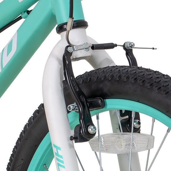 Hiland Climber Tiener Forensen Stadsfiets - 20 inch - Single Speed ​​- V-Brake - Groen - Geschikt voor buitenactiviteiten in de lente van Hiland — afbeelding 3