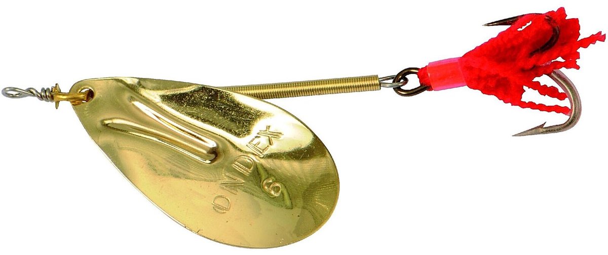 Ondex Ondex Spinner Gold – onverzwaarde spinner met goudkleurig blad Maat 8 / 14,5 gram