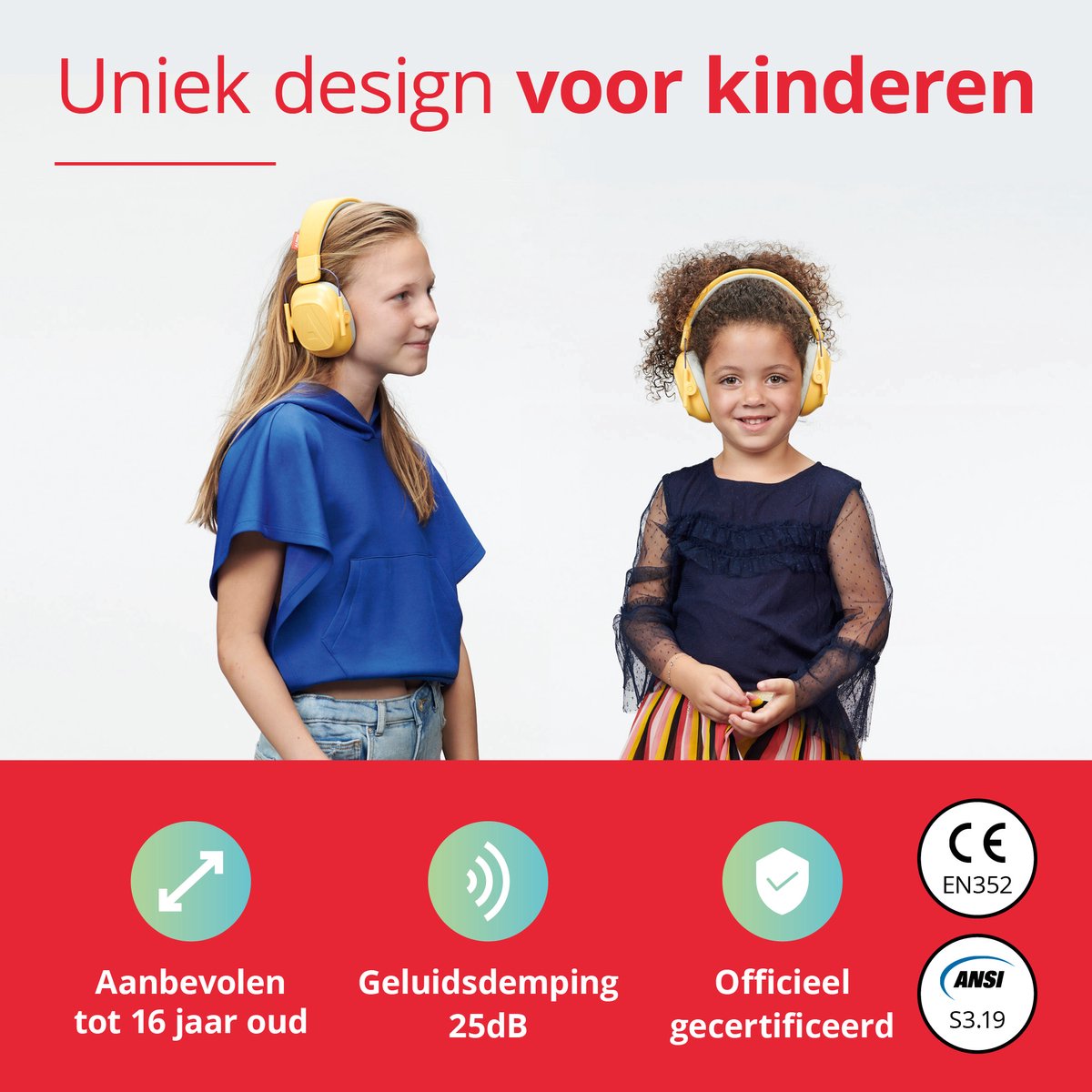 Racing Muffy Kids Kinder Oorkap - 24H Le Mans - Premium Gehoorbescherming voor kinderen tot 16 jaar - Verstelbare Oorbescherming met Draagtas - 25 dB SNR - Carbon – foto 3