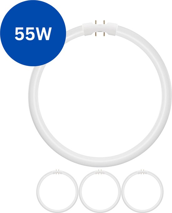 Cirkelvormige TL-buis 55W met 3 kleine exemplaren