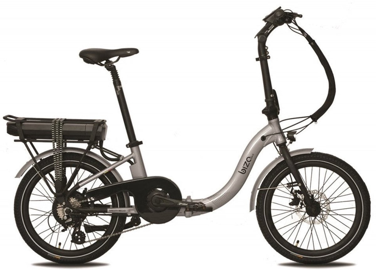 Bozo Bike Bizo Bike Miesty Bello 2 – Donkergrijs – 522Wh – Elektrische Vouwfiets