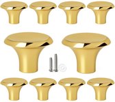 Ladeknoppen, 6 stuks, bladhandvat, aluminiumlegering, kast