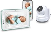 ELRO BC4000 Babyfoon Royale metFull HD camera - 12,7 cm Touchscreen Monitor- & Gratis App - Incl. Geluidsdetectie, Voedingsalarm en Temperatuursensor - Mint