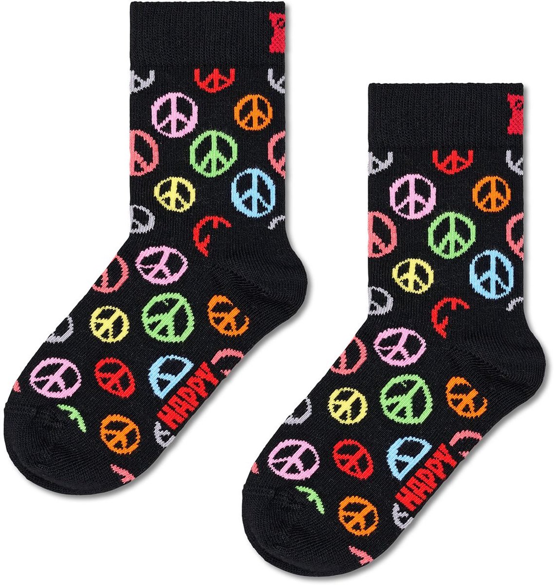Happy Socks - Kids Peace Sock - Unisex - Sokken