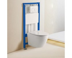 Toledo Hangtoilet met Softclose Zitting incl. Deksel - Diepspoel