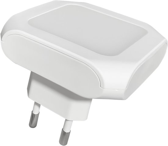 Nachtlampje met 2 leds (stekker/stopcontact) - Stekker-ledlampje - Nachtlampje - Warm licht - Dimbaar - Geschikt voor baby-/kinderkamers - Automatisch inschakelen bij schemering - Nachtlampje met led-sensor — afbeelding 3