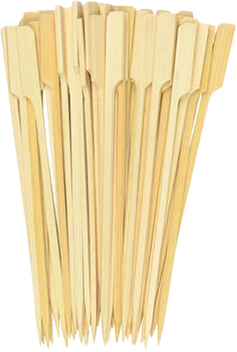 Luxe Sate Prikkers 15 CM met vierkante greepjes (50 Stuks)