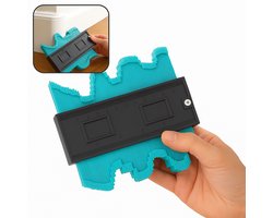 Aftekenhulp 12 cm – Professionele Contourmal – Afteken Tool voor Hout, Tegels, Staal, PVC, Laminaat en Meubelbouw – Precisie Vormmeter