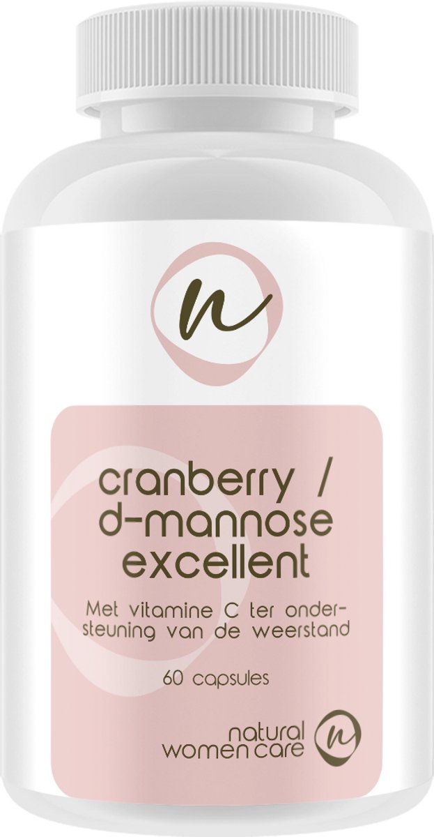 Natural Women Care - Cranberry / D-Mannose Excellent - Verrijkt met vitamine C 10% - PAC extract (proanthocyanidinen)