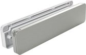 Homebox - de isolerende, tochtvrije en geluiddempende brievenbus – buitendeel aluminium blank geborsteld - binnendeel in wit RAL 9010
