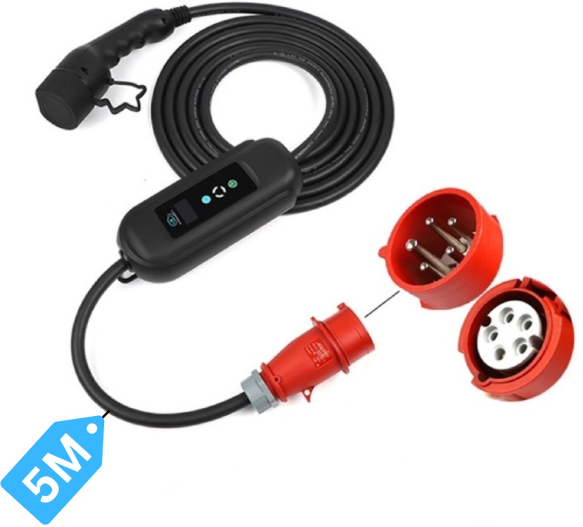 Grodt Draagbare EV Thuislader 11 kW | Veilig & Flexibel