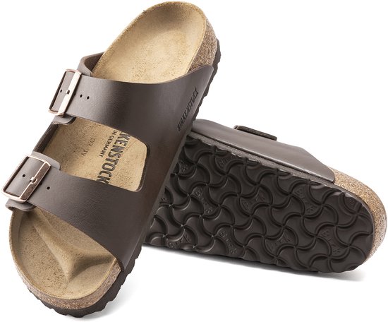Birkenstock Arizona Pantoufles pour hommes Regular fit - Marron - Taille 43