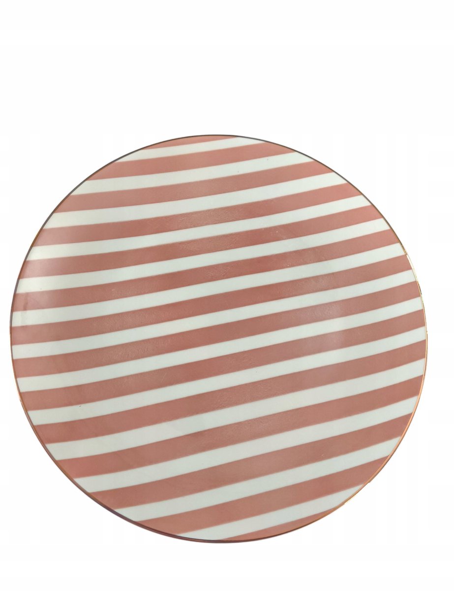 Elegant porseleinen eetbord 26,5 cm - Zacht Roze