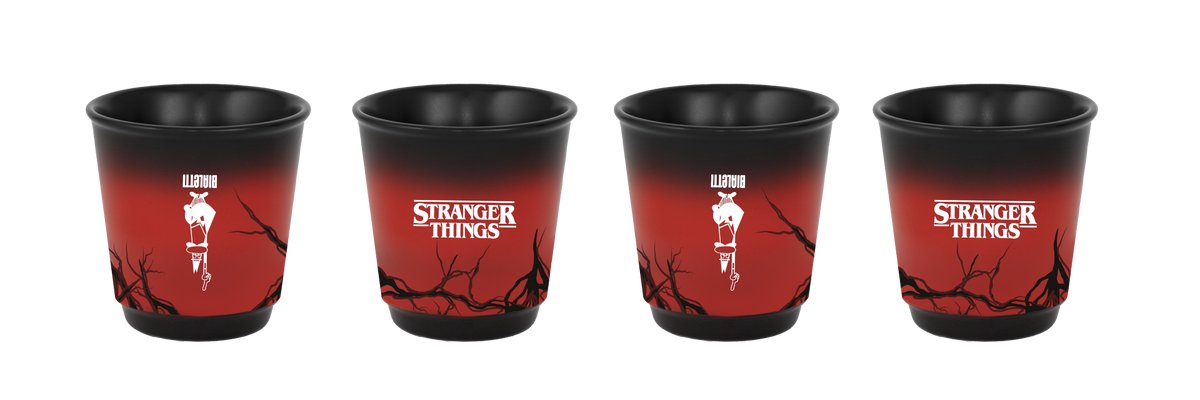 Bialetti Stranger Things - Set van 4 espressokopjes - 80ml - met Magic effect