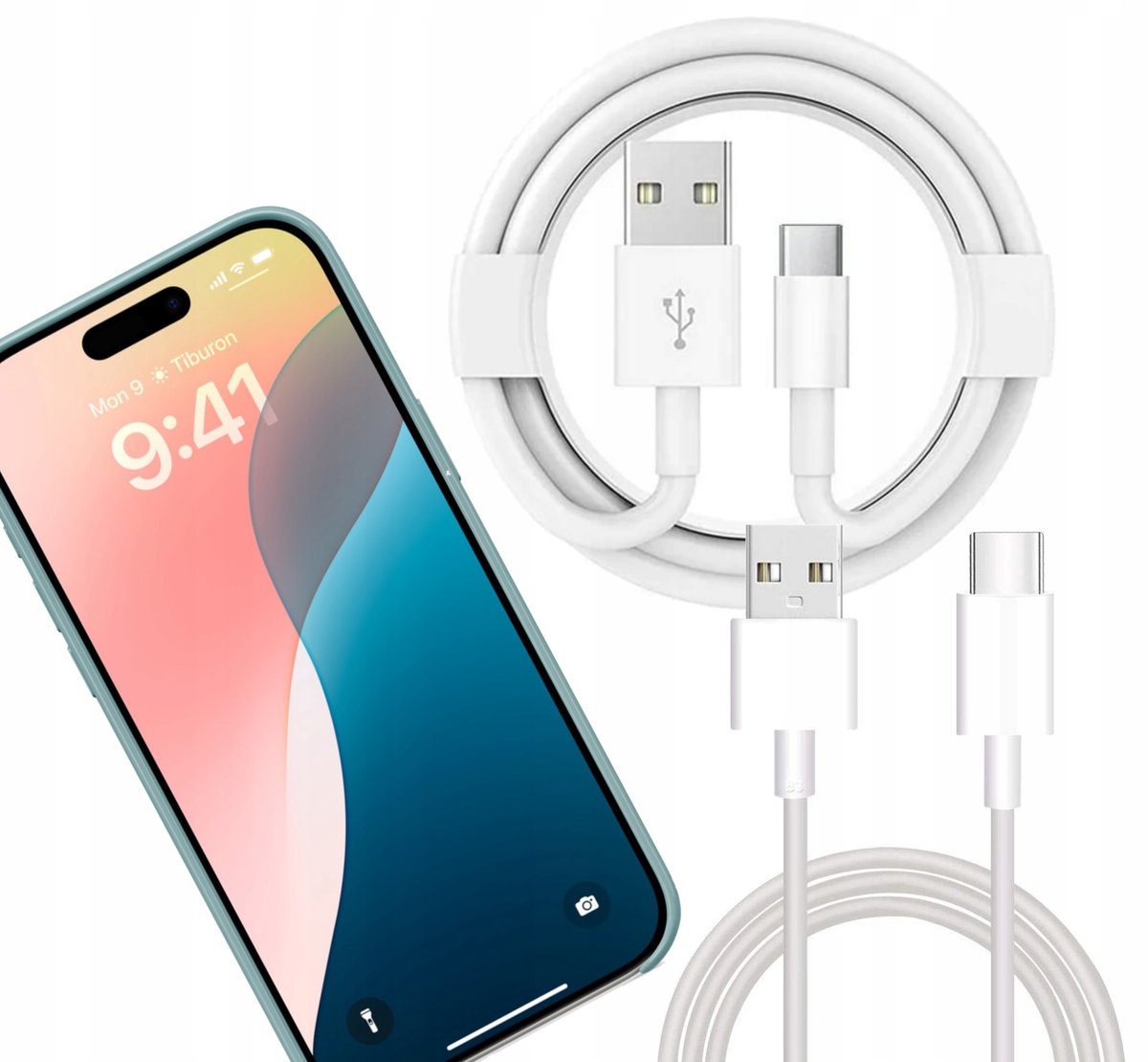 USB-C Kabel 1m Wit - Snel Opladen & Data Overdracht