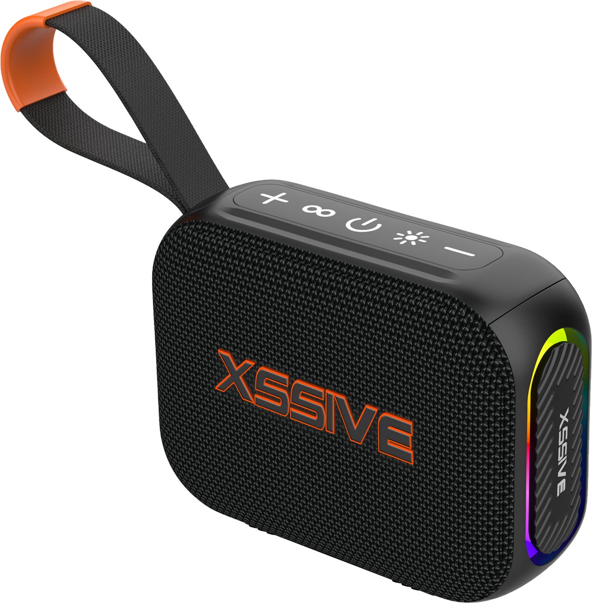 Xssive BSP20 Draadloze Bluetooth Speaker - Mini Speaker voor onderweg - 8W - Waterbestendig - Stereo Geluid - Mini Bluetooth Speaker - Zwart