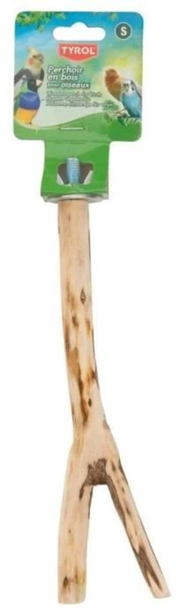 Vogelaccessoire - TYROL - Takstok - Maat L 30cm - Natuurlijk hout
