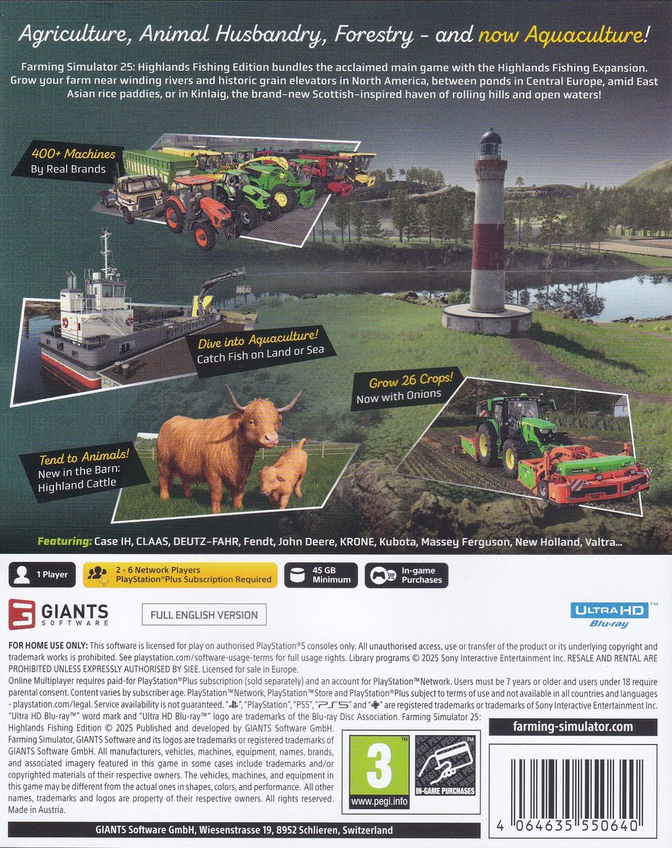 Farming Simulator 25 - Highlands Fishing Edition PS5