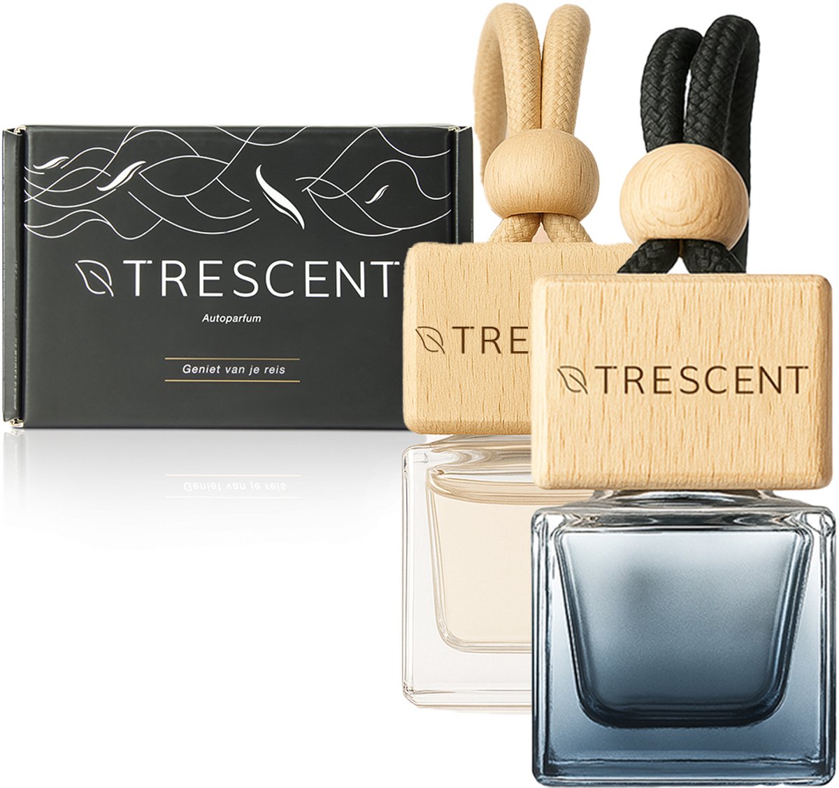Trescent Autoparfum Set 'Million One & Bella' - Autogeur 2x10 ml - Luchtverfrisser Auto - Luxe Autogeurtjes Hanger