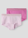 Twee hipsters in roze en lichtroze met glitter tailleband.
