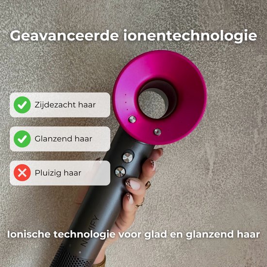 NOVIFY® Fohn - Fohnborstel - Haardroger met 5 opzetstukken - Fohn met Diffuser - 1500W - Antraciet - 2026