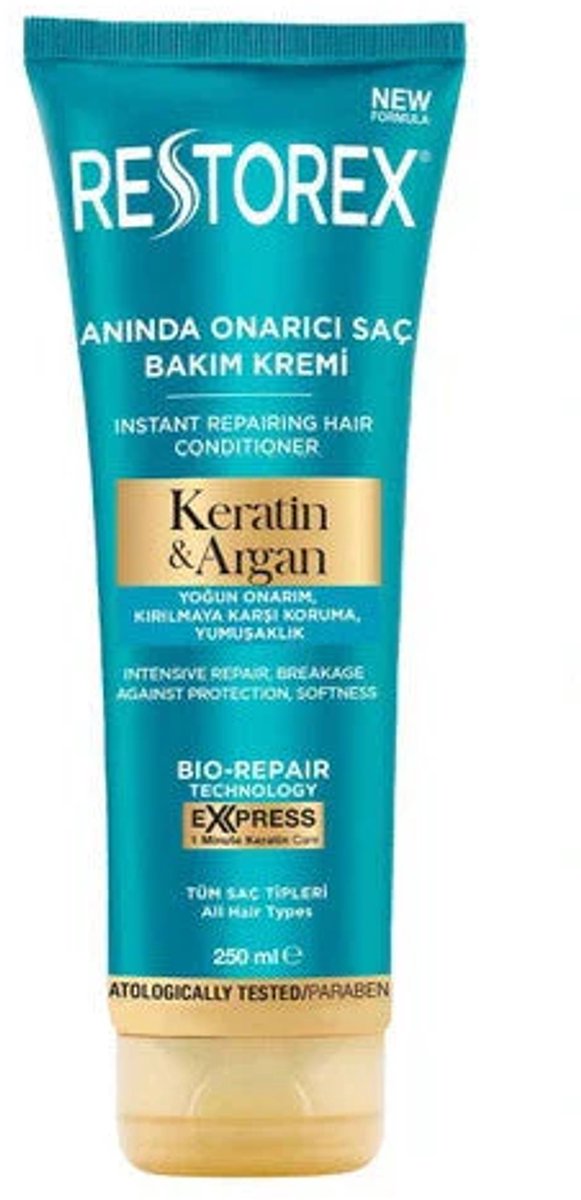 Restorex Keratine & Argan Repair Haarverzorgingscrème 250 ml – Voor beschadigd en broos haar