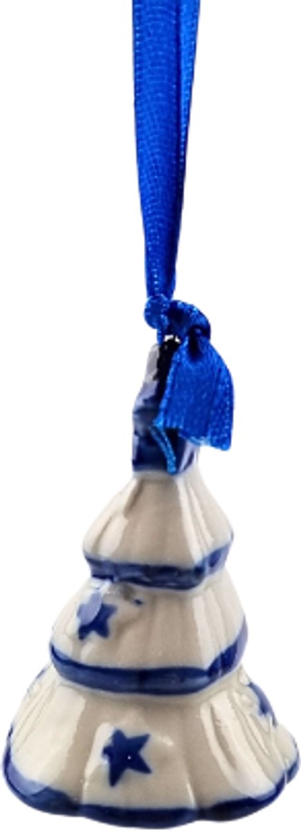 Kerst ornament Delftsblauw - doos van 6 ornamenten - kerstboom