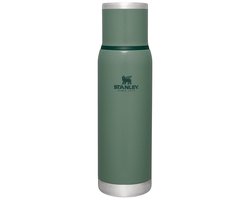 Stanley Adventure To-Go Thermosfles 1L - 25 Uur Warm - 27 Uur Koud - Lekvrij - Geïsoleerd Deksel - BPA-Vrij - Doorschenkstop Om Gecontroleerd Te Schenken - Hammertone Green